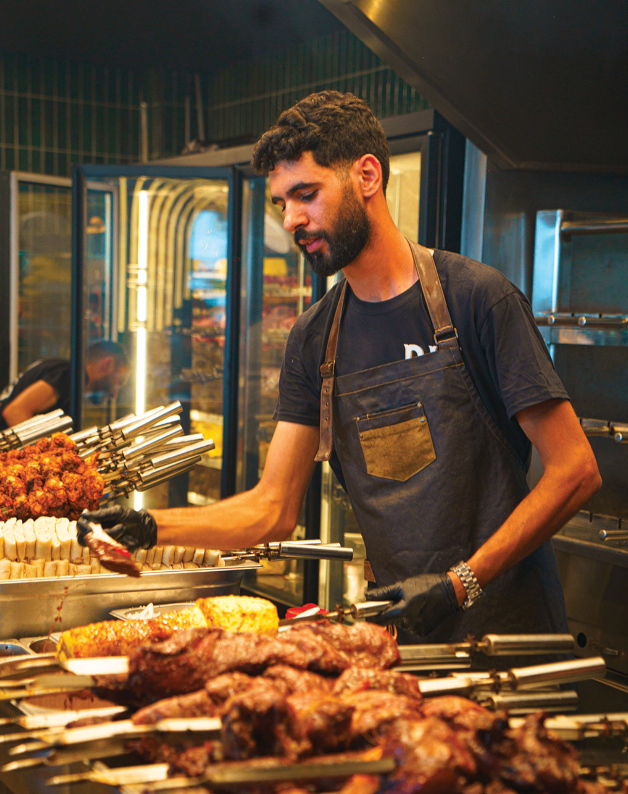 Cuisine ouverte : brochettes